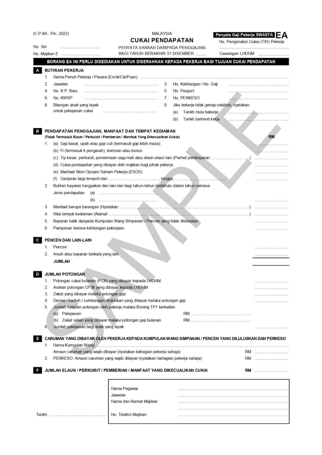 Ea form malaysia 2023